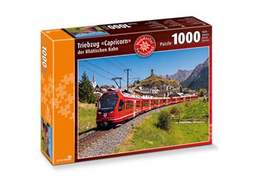 Carta.Media 7913 Puzzle Triebzug „Capricorn“ der RhB, 1000 Teile