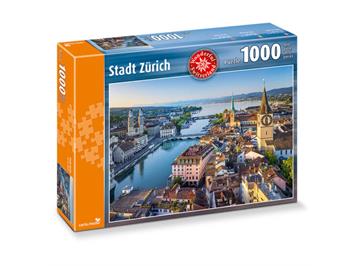 Carta.Media 7916 Puzzle Stadt Zürich, 1000 Teile
