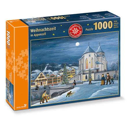 Carta.Media 7920 Puzzle Weihnachtszeit in Appenzell, 1'000 Teile