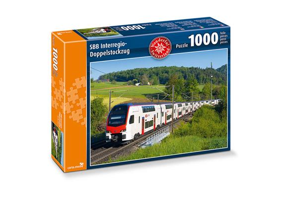 Carta.Media 7925 Puzzle SBB Interregio-Doppelstockzug, 1'000 Teile