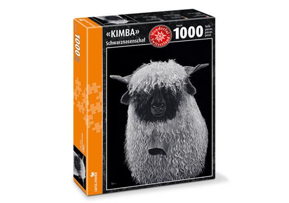 Carta.Media 7928 Puzzle „KIMBA“ Schwarznasenschaf, 1'000 Teile