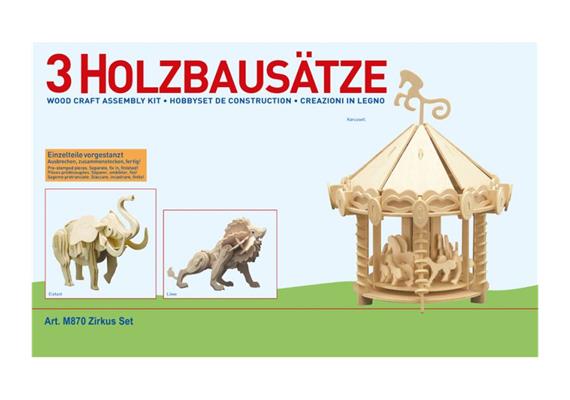 DONAU M870 Holzbausatz "3 x Zirkus"