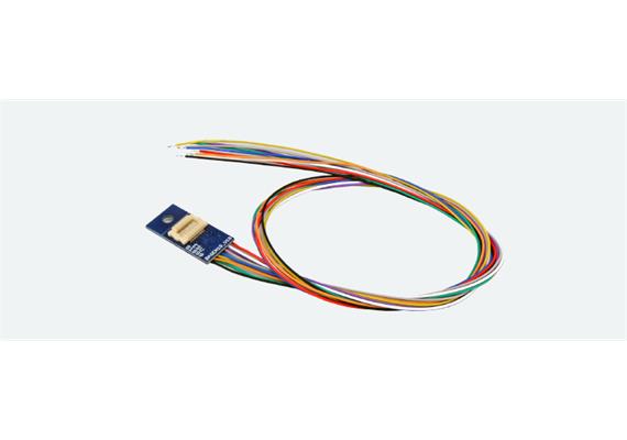 ESU 51999 Adapterplatine Next18 für 6 Ausgänge, Lötkontakten und angelöteten Kabeln