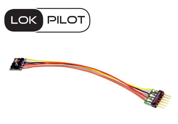 ESU 59826 LokPilot 5 micro DCC, 6-pin NEM651 an Litzen - Spurweite N, TT