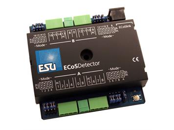 ESU 50094 ECoSDetector Rückmeldemodul, 16 Digitale Inputs, davon 4 RailCom Rückmelder
