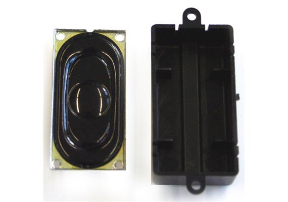 ESU Lautsprecher 20 x 40 mm, rechteckig, 100 Ohm, mit Schallkapsel