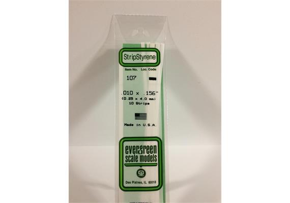 Evergreen 107 Vierkantprofile, 350x0,25x4,00mm, 10 Stück | Bild 2