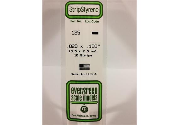 Evergreen 125 Vierkantprofile, 350x0,50x2,50mm, 10 Stück | Bild 2