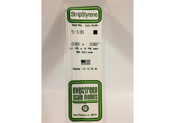 Evergreen 131 Vierkantprofile, 350 x 0,75 x 0,75 mm, 10 Stück | Bild 2