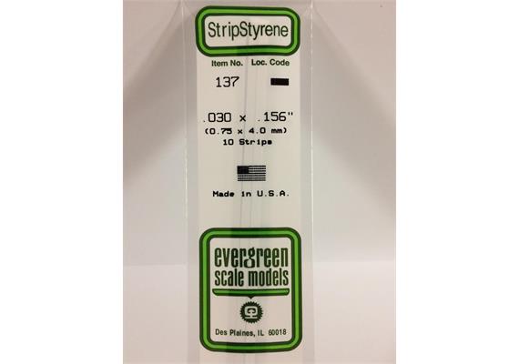 Evergreen 137 Vierkantprofile, 350x0,75x4,00mm, 10 Stück | Bild 2