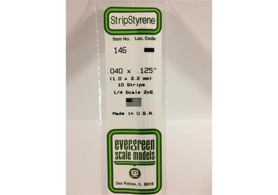 Evergreen 146 Vierkantprofile, 350x1,00x3,20mm, 10 Stück | Bild 2