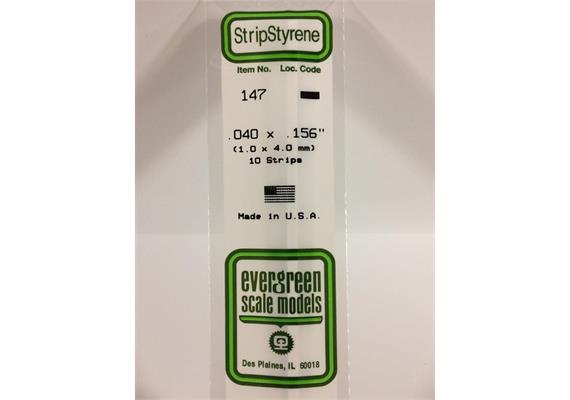 Evergreen 147 Vierkantprofile, 350x1,00x4,00mm, 10 Stück | Bild 2