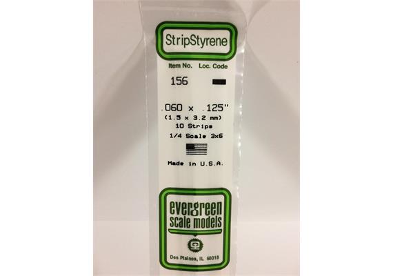 Evergreen 156 Vierkantprofile, 350x1,50x3,20mm, 10 Stück | Bild 2