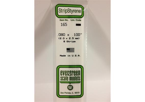 Evergreen 165 Vierkantprofile, 350x2,00x2,50mm, 8 Stück | Bild 2