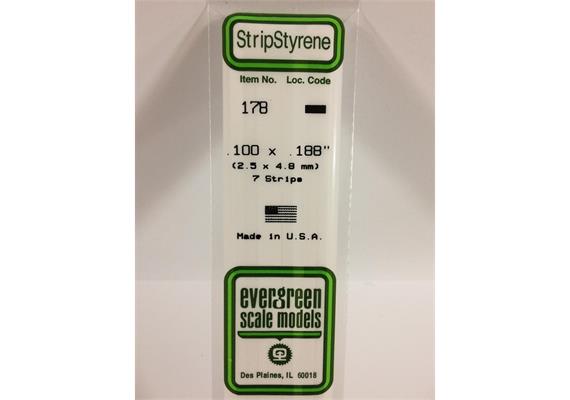 Evergreen 178 Vierkantprofile, 350 x 2,50 x 4,80 mm, 7 Stück | Bild 2