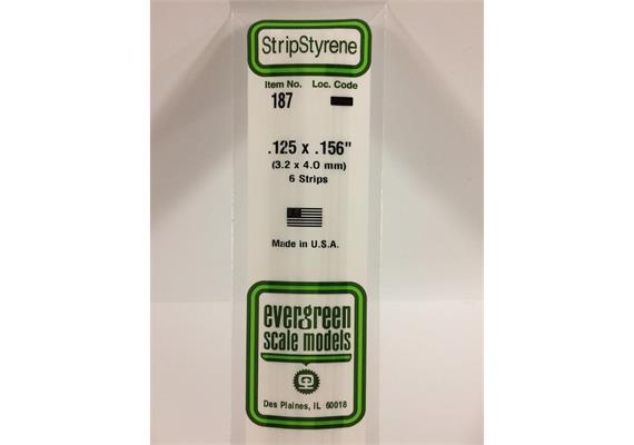 Evergreen 187 Vierkantprofile, 350x3,20x4,00mm, 6 Stück | Bild 2