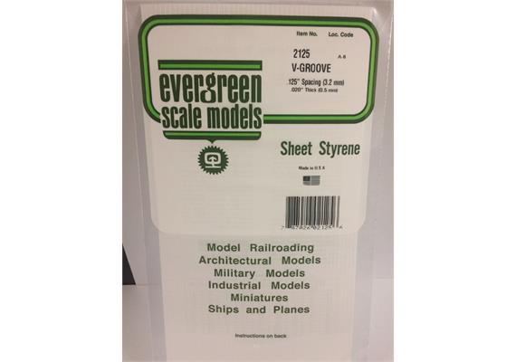 Evergreen 2125 Strukturplatte, 0,5x150x300 mm. Raster 3,20 mm, 1 Stück | Bild 2