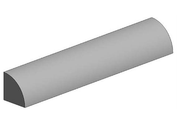 Evergreen 246 Viertelrundstange, 35 cm lang, Durchm. 0.75 mm, 5 Stück | Bild 1