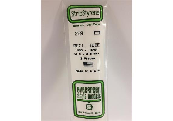 Evergreen 259 Rechteckrohr, 350x6,3x9,5 mm,2Stück | Bild 2