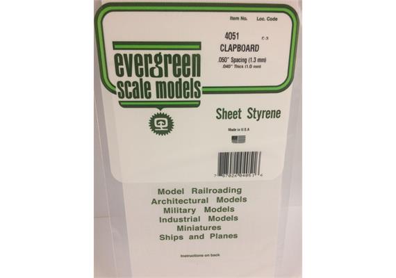 Evergreen 4051 Bretter-Verschalung, 1x150x300mm, Raster 1,30 mm, 1 Stück | Bild 2