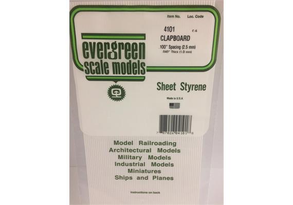 Evergreen 4101 Bretter-Verschalung, 1x150x300mm, Raster 2,50 mm, 1 Stück | Bild 2