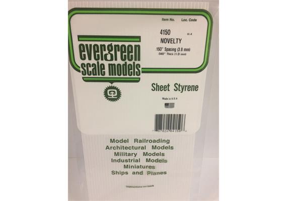 Evergreen 4150 Strukturplatte, 1x150x300 mm.R, Nutbreite 3,7 mm, 1 Stück | Bild 2