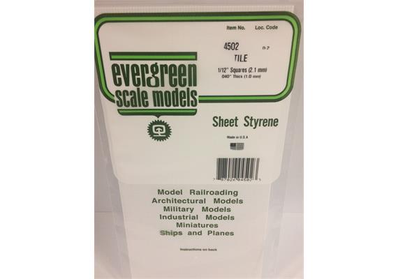 Evergreen 4502 Gehwegplatten, 1 x 150 x 300 mm, Raster 2,1 mm, 1 Stück | Bild 2