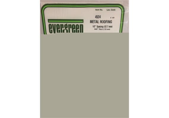 Evergreen 4524 Wellblech gefalzt, 1x150x300 mm, Raster 12,70 mm, 1 Stück | Bild 2
