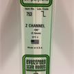 Evergreen 753 Z-Profil, 35 mm lang, Höhe 2,5mm, Dicke 0,45 mm , 4 Stück | Bild 2