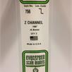 Evergreen 756 Z-Profil, 35 mm lang, Höhe 4,7mm, Dicke 0,66 mm , 3 Stück | Bild 2