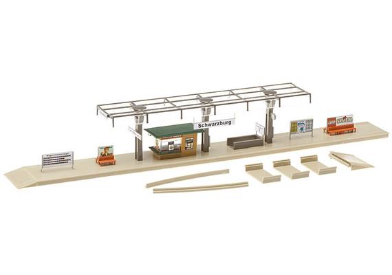 Faller 120188 Bahnsteig mit Kiosk Schönblick Spur H0 | Bild 2