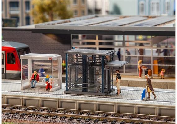 Faller 120297 Moderner Aufzug mit Antriebsteil - H0 (1:87) | Bild 1