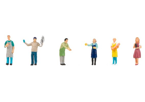 Faller 151641 Marktverkäufer Figuren - H0 (1:87)