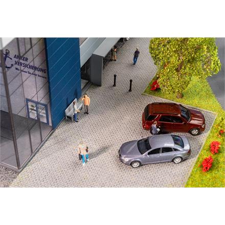 Faller 170310 PREMIUM Strassenfolie Kopfsteinpflaster, hellgrau - H0 (1:87)