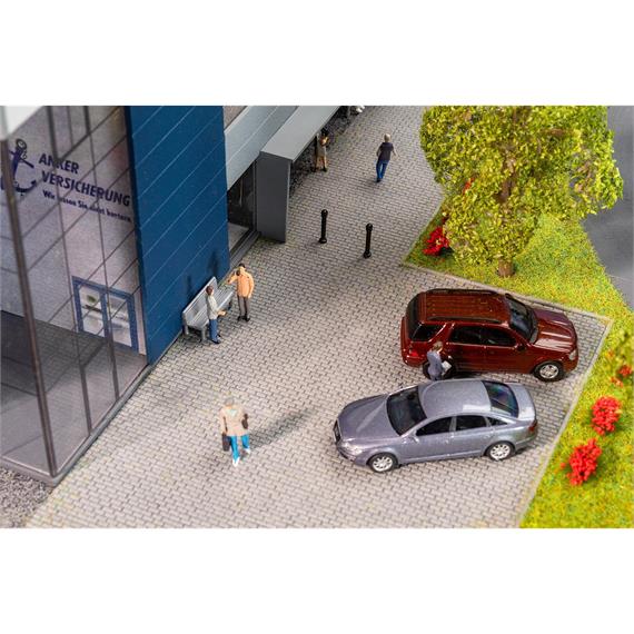 Faller 170310 PREMIUM Strassenfolie Kopfsteinpflaster, hellgrau - H0 (1:87)