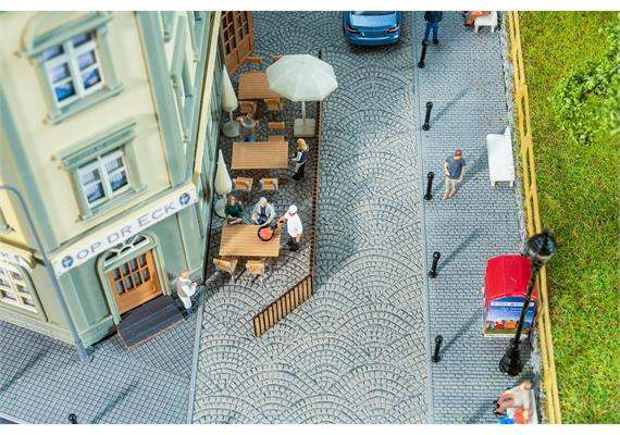 Faller 170312 PREMIUM Straßenfolie Römisches Kopfsteinpflaster - H0 (1:87) | Bild 1