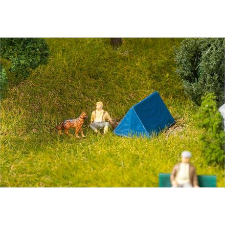 Faller 180003 4 Zelte, blau - H0 (1:87)