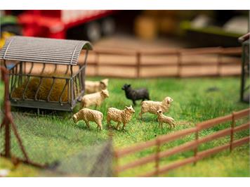 Faller 180236 Figuren-Set mit Mini-Sound-Effekt Schafe - H0 (1:87)