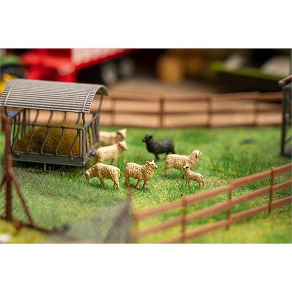 Faller 180236 Figuren-Set mit Mini-Sound-Effekt Schafe - H0 (1:87)