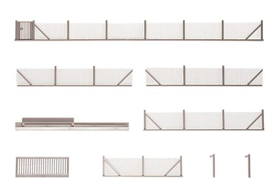 Faller 180433 Industrie-Metallzaun, 1010 mm - H0 (1:87) | Bild 1