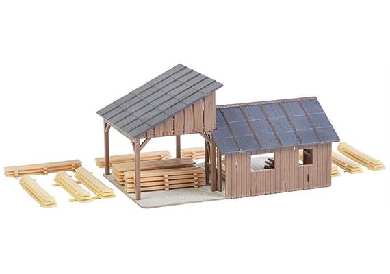 Faller 180498 Holzlagerschuppen HO | Bild 3