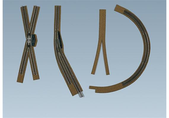 Faller 180765 Korkgleisbett (4 Stk.) - H0 (1:87) | Bild 3