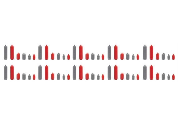Faller 180863 60 Gasflaschen - H0 (1:87) | Bild 2