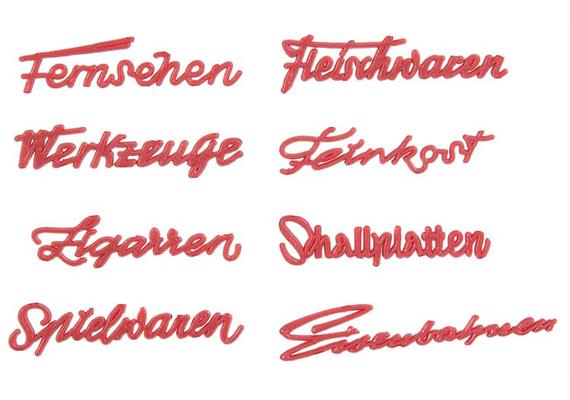 Faller 180962 Ladenschriftzüge 50er Jahre