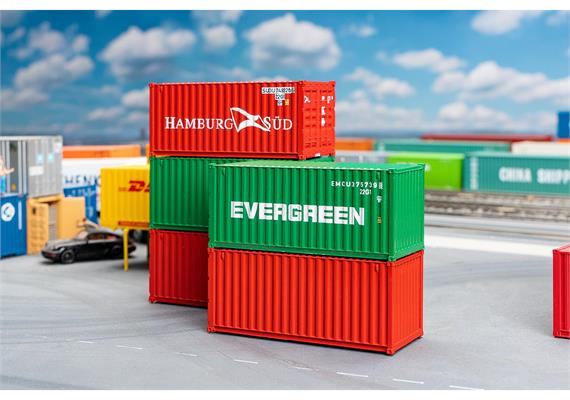 Faller 182051 20' Container, 5er-Set - H0 (1:87) | Bild 1