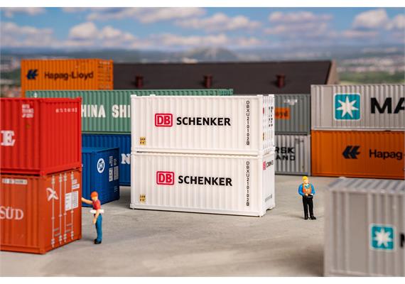 Faller 182053 20 Container DB, 2er-Set - H0 (1:87) | Bild 1