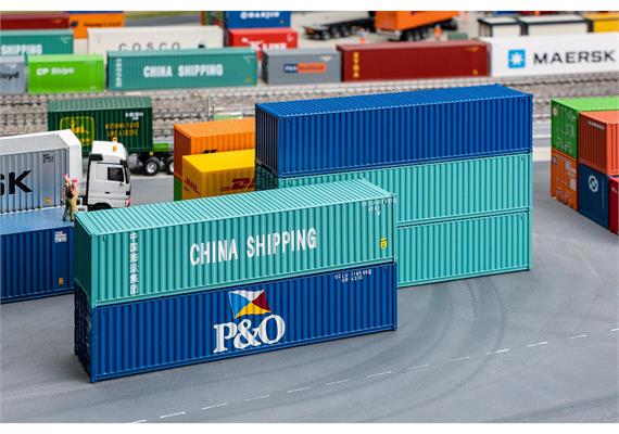 Faller 182151 40' Container, 5er-Set - H0 (1:87) | Bild 1