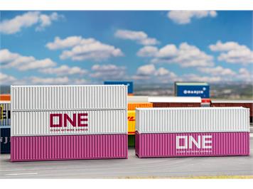 Faller 182152 40' Container ONE, 5er-Set - H0 (1:87)