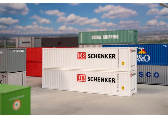 Faller 182153 40 Container DB, 2er-Set - H0 (1:87) | Bild 1