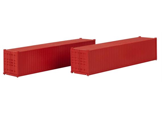 Faller 182154 40 Container, rot, 2er-Set - H0 (1:87) | Bild 3